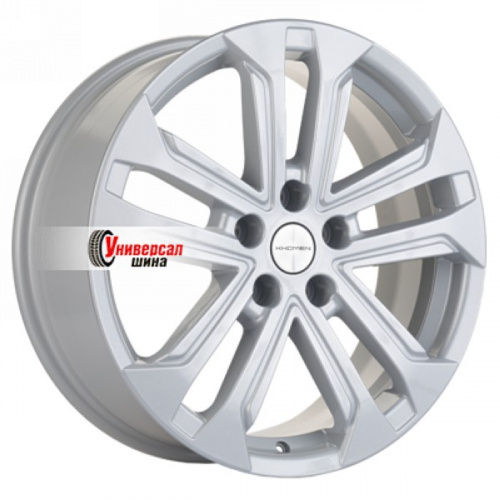 7*18 5*108 ET40 60,1 Khomen Wheels KHW1803 F-Silver (Chery Tiggo) - 1