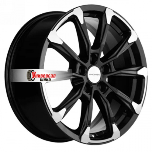 7,5*18 5*114,3 ET40 64,1 Khomen Wheels KHW1808 Black-FP - 1
