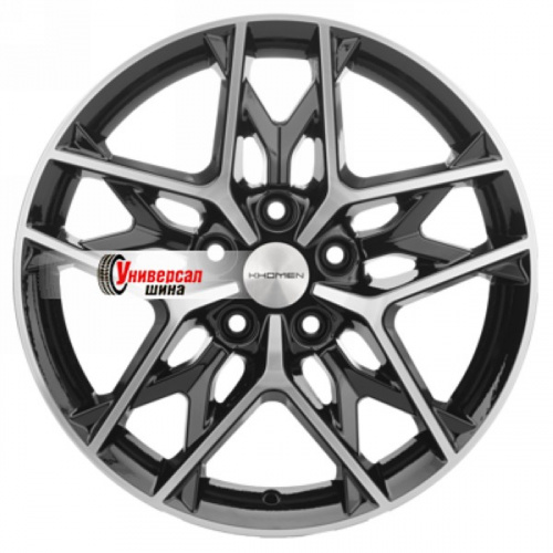 7*17 5*114,3 ET40 57,1 Khomen Wheels KHW1709 Black-FP - 1