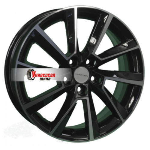 6*16 5*100 ET45 54,1 Khomen Wheels KHW1604 Black-FP - 1