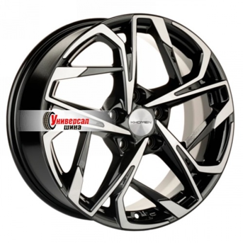 7*17 5*110 ET46 63,3 Khomen Wheels KHW1716 Black-FP - 1