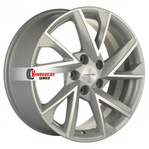 7*17 5*112 ET40 57,1 Khomen Wheels KHW1714 F-Silver-FP - 1