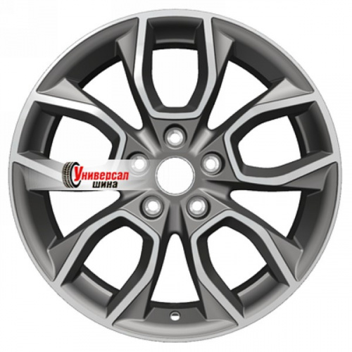 7*17 5*112 ET40 57,1 Khomen Wheels KHW1713 Gray-FP - 1