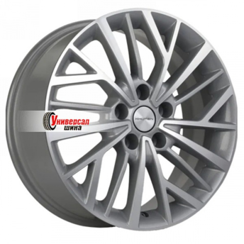 7*17 5*108 ET40 60,1 Khomen Wheels KHW1717 F-Silver-FP (Chery Tiggo 3/Tiggo 3 Pro) - 1