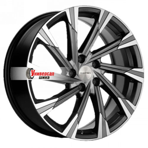 7,5*19 5*108 ET33 60,1 Khomen Wheels KHW1901 Gray-FP (Chery Tiggo 7 Pro) - 1