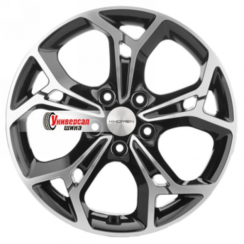7*17 5*110 ET40 67,1 Khomen Wheels KHW1702 Black-FP - 1