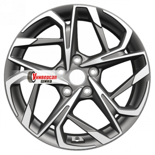 7*17 5*114,3 ET45 60,1 Khomen Wheels KHW1716 Gray-FP - 1