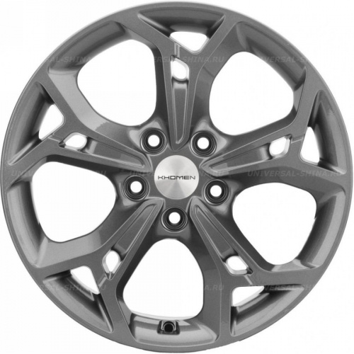 7*17 5*110 ET46 63,3 Khomen Wheels KHW1702 Gray (Changan CS35/CS35 Pro) - 1
