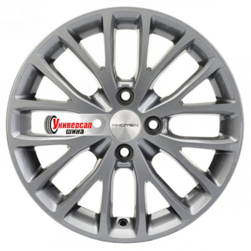 6*15 4*100 ET46 54,1 Khomen Wheels KHW1506 Gray (Rio/Solaris) - 1