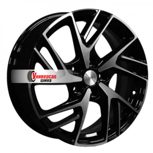 6,5*17 5*114,3 ET40 64,1 Khomen Wheels KHW1722 Black-FP (Haval F7/F7x) - 1