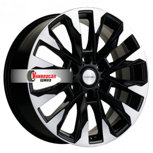 8*20 6*139,7 ET36 100,1 Khomen Wheels KHW2010 Black-FP (Tank 300/ 500) - 1