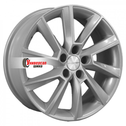 6*16 5*100 ET38 57,1 Khomen Wheels KHW1604 F-Silver (Kamiq/Rapid/Scala) - 1