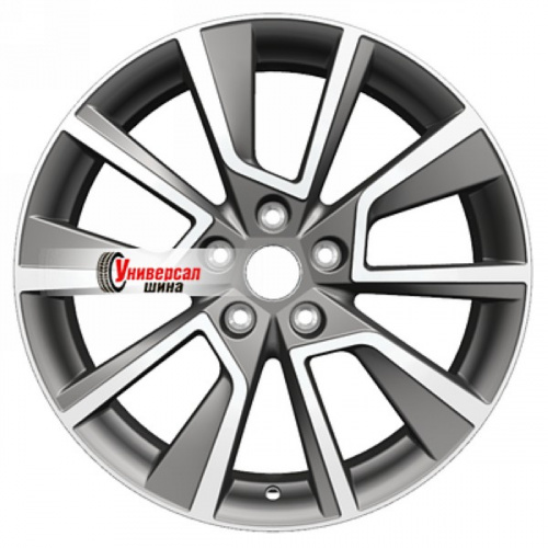 7*18 5*114,3 ET35 60,1 Khomen Wheels KHW1802 Gray-FP - 1