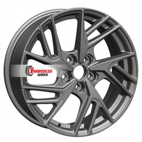 6,5*17 5*108 ET33 60,1 Khomen Wheels KHW1722 Gray (Chery/Exeed) - 1