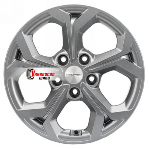 6,5*16 5*114,3 ET50 66,1 Khomen Wheels KHW1606 Gray (Renault/Nissan) - 1