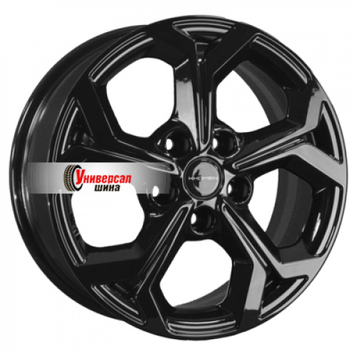 6,5*16 5*114,3 ET43 67,1 Khomen Wheels KHW1606 Black (Huyndai/Kia) - 1