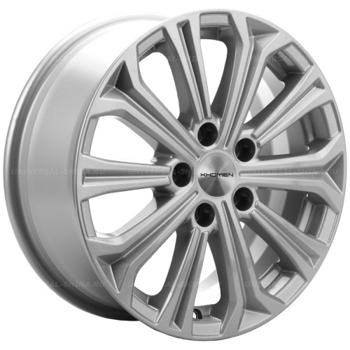 6,5*16 5*114,3 ET45 60,1 Khomen Wheels KHW1610 F-Silver - 1