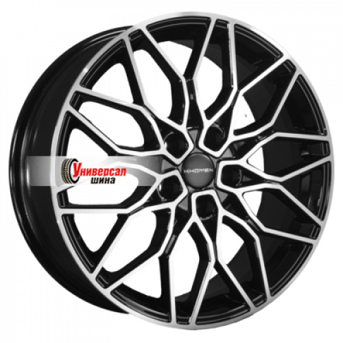7*18 5*108 ET33 60,1 Khomen Wheels KHW1813 Black-FP - 1