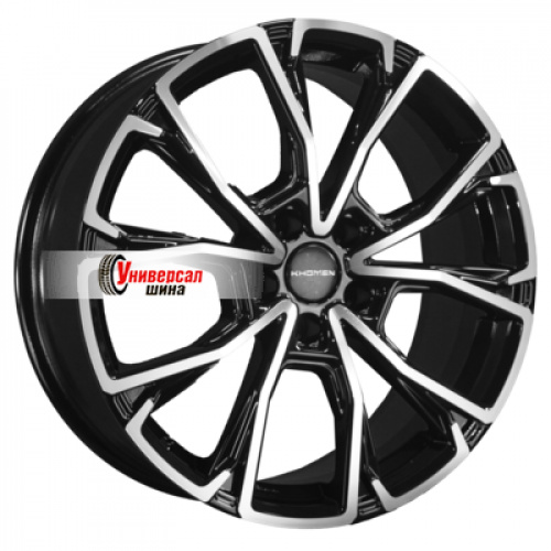 7,5*19 5*114,3 ET45 66,1 Khomen Wheels KHW1907 Black-FP - 1
