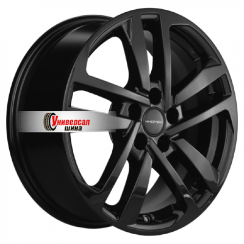 6,5*16 5*100 ET39 57,1 Khomen Wheels KHW1612 Black (Polo) - 1