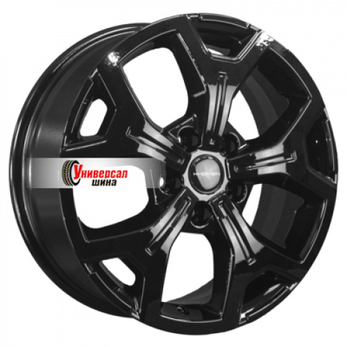 6,5*17 5*120 ET55 65,1 Khomen Wheels KHW1710(2) Black (VW Transporter) - 1