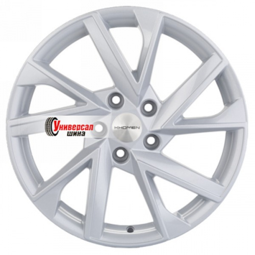 7*17 5*110 ET45 67,1 Khomen Wheels KHW1714 F-Silver - 1