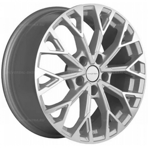 7*17 5*110 ET45 67,1 Khomen Wheels KHW1718 F-Silver - 1