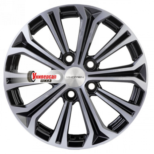 6,5*16 5*108 ET45 60,1 Khomen Wheels KHW1610 Black-FP - 1