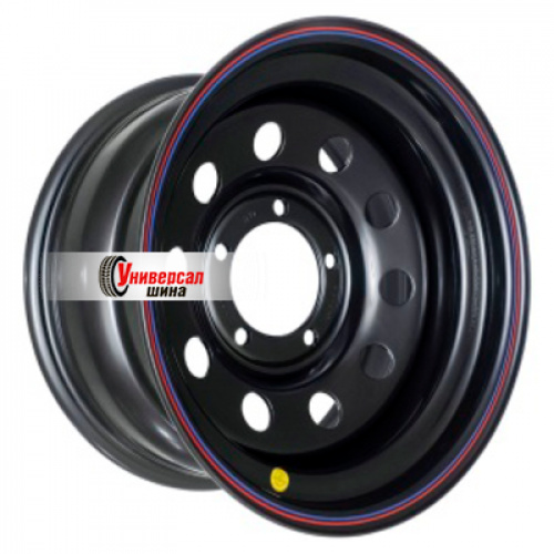 8*17 5*139,7 ET-19 110 Off-Road Wheels УАЗ (треуг. мелкий) Черный - 1