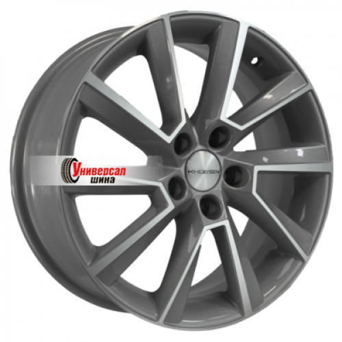 6*16 5*100 ET38 57,1 Khomen Wheels KHW1604 F-Silver-FP (Kamiq/Rapid/Scala) - 1