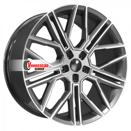 9,5*21 5*120 ET45,5 62,5 Khomen Wheels KHW2101 Gray-FP - 1