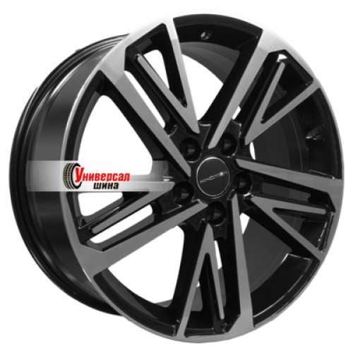 8*18 5*114,3 ET40 67,1 Khomen Wheels KHW1815 Black-FP - 1