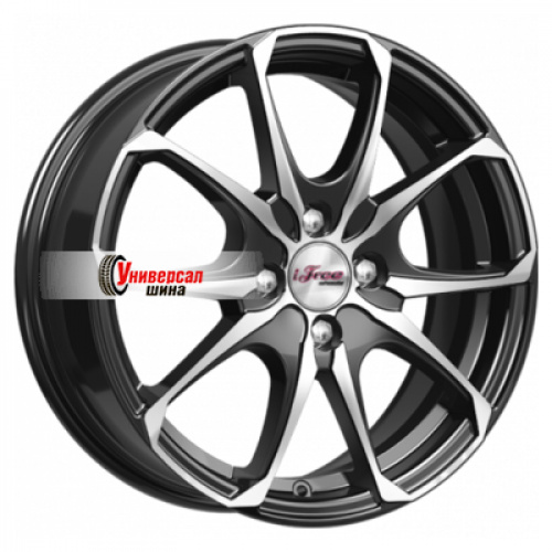 6*16 5*114,3 ET45 67,1 iFree Такеши (КС877) Блэк Джек - 1