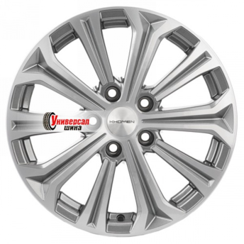 6,5*16 5*108 ET45 60,1 Khomen Wheels KHW1610 Gray-FP - 1