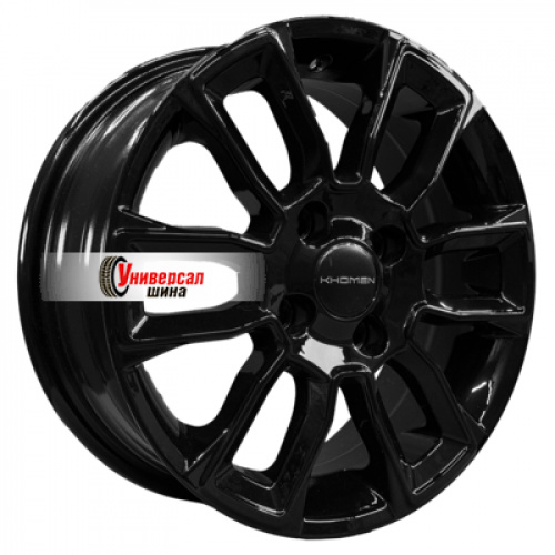 5,5*14 4*100 ET43 67,1 Khomen Wheels KHW1406 Black - 1