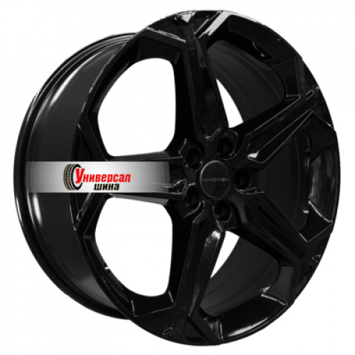 7,5*19 5*112 ET43 57,1 Khomen Wheels KHW1909 Black (Kodiaq/Tiguan) - 1