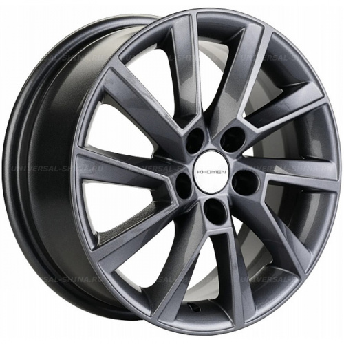 6*16 5*105 ET39 56,6 Khomen Wheels KHW1604 Gray (Aveo) - 1