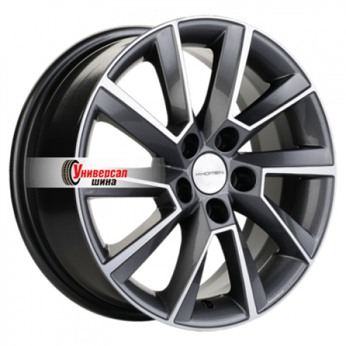 6*16 5*105 ET39 56,6 Khomen Wheels KHW1604 Gray-FP (Aveo) - 1