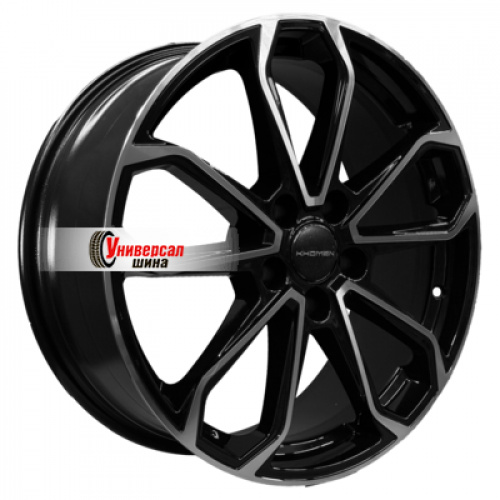7*18 5*108 ET47 60,1 Khomen Wheels KHW1816 Black-FP - 1