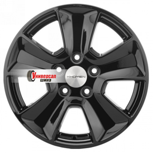 6,5*16 5*110 ET46 63,3 Khomen Wheels KHW1601 Black - 1