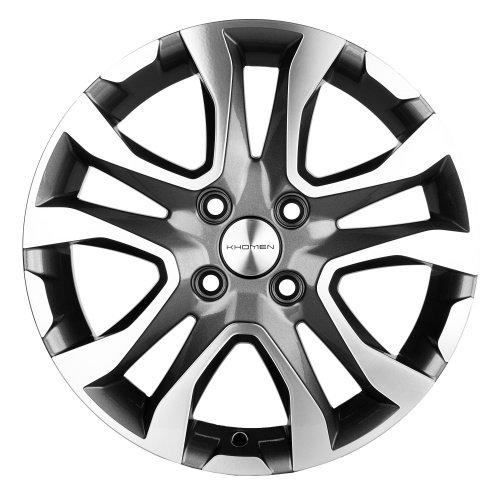6*15 4*100 ET40 60,1 KHOMEN WHEELS KHW1503 Black-FP - 1