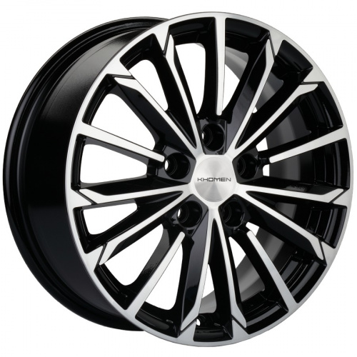 6,5*16 5*112 ET39,5 66,6 KHOMEN WHEELS KHW1611 Black-FP - 1